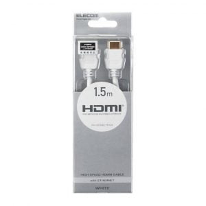 Dây cáp HDMI 4K2K, 3D full HD, 1.5m, φ6.0mm ELECOM DH-HD14EC15WH